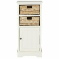 Safavieh 35 x 15.9 x 11.8 in. Connery CabinetDistressed & White AMH5742B